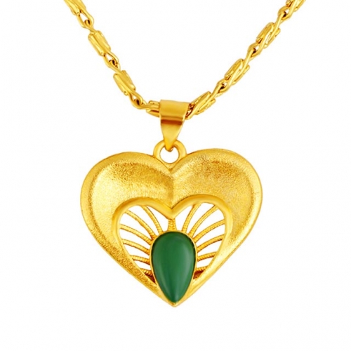 BC Wholesale 24K Gold Jewelry Women's Pendants Alluvial Gold Pendants Jewelry Without Chain NO.#CJ4PF222