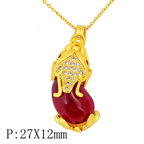 BC Wholesale 24K Gold Jewelry Women's Pendants Alluvial Gold Pendants Jewelry Without Chain NO.#CJ4PI111