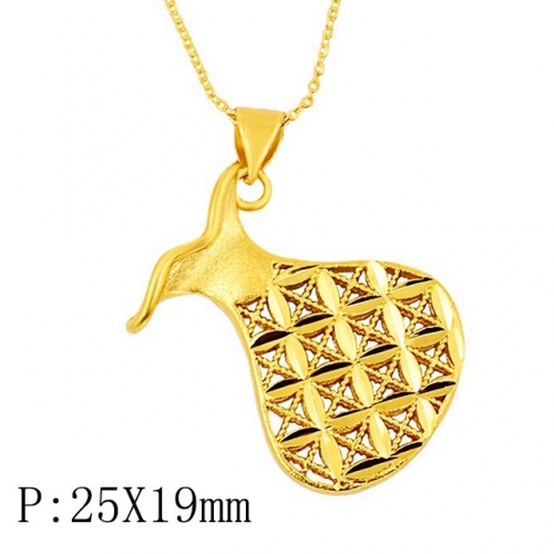 BC Wholesale 24K Gold Jewelry Women's Pendants Alluvial Gold Pendants Jewelry Without Chain NO.#CJ4PHP22332