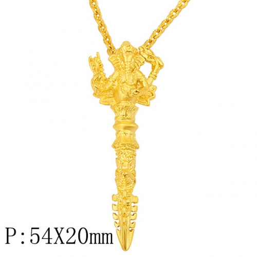 BC Wholesale 24K Gold Jewelry Women's Pendants Alluvial Gold Pendants Jewelry Without Chain NO.#CJ4PHM22332