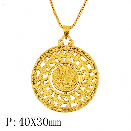 BC Wholesale 24K Gold Jewelry Women's Pendants Alluvial Gold Pendants Jewelry Without Chain NO.#CJ4PHE22332