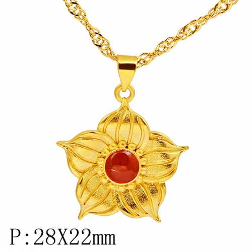 BC Wholesale 24K Gold Jewelry Women's Pendants Alluvial Gold Pendants Jewelry Without Chain NO.#CJ4PHB22332