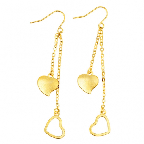 BC Wholesale 24K Gold Jewelry Women's Earrings Alluvial Gold Earrings Jewelry NO.#CJ4EDJ101