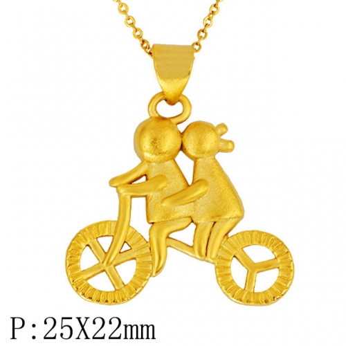 BC Wholesale 24K Gold Jewelry Women's Pendants Alluvial Gold Pendants Jewelry Without Chain NO.#CJ4PGW22332