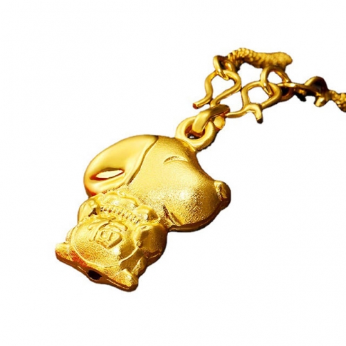 BC Wholesale 24K Gold Jewelry Women's Pendants Alluvial Gold Pendants Jewelry Without Chain NO.#CJ4PGK22332