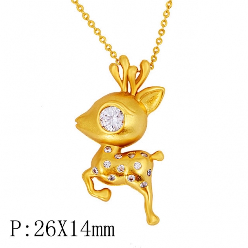 BC Wholesale 24K Gold Jewelry Women's Pendants Alluvial Gold Pendants Jewelry Without Chain NO.#CJ4PHT22332