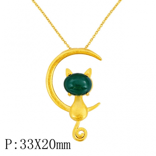BC Wholesale 24K Gold Jewelry Women's Pendants Alluvial Gold Pendants Jewelry Without Chain NO.#CJ4PGN22332