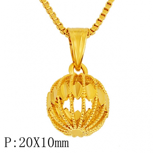 BC Wholesale 24K Gold Jewelry Women's Pendants Alluvial Gold Pendants Jewelry Without Chain NO.#CJ4PG22332