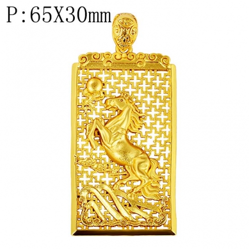 BC Wholesale 24K Gold Jewelry Women's Pendants Alluvial Gold Pendants Jewelry Without Chain NO.#CJ4PEV22332