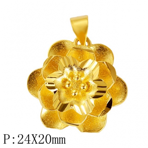 BC Wholesale 24K Gold Jewelry Women's Pendants Alluvial Gold Pendants Jewelry Without Chain NO.#CJ4PEY22332