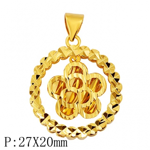 BC Wholesale 24K Gold Jewelry Women's Pendants Alluvial Gold Pendants Jewelry Without Chain NO.#CJ4PGC22332