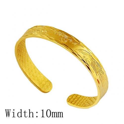 BC Wholesale 24K Gold Jewelry Women's Bangles Cheap Jewelry Alluvial Gold Jewelry Bangles NO.#CJ4BAM002588