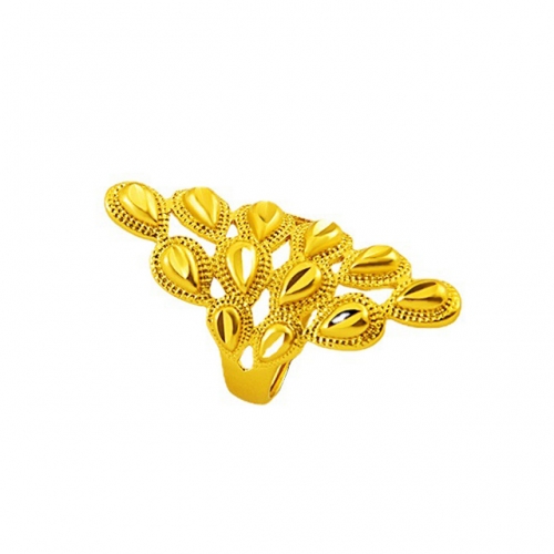 BC Wholesale 24K Gold Jewelry Women's Rings Cheap Jewelry Alluvial Gold Rings Jewelry Open Rings NO.#CJ4RW0012