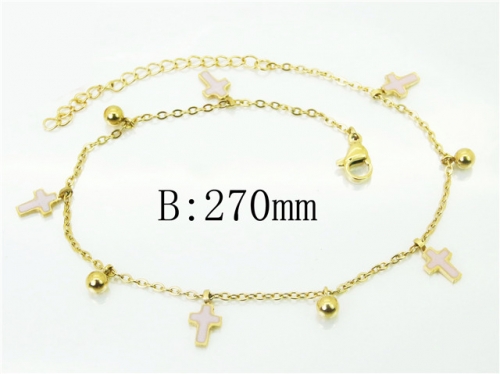 BC Wholesale Anklets Jewelry Stainless Steel 316L Anklets NO.#BC43B0142MX