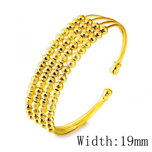 BC Wholesale 24K Gold Jewelry Women's Bangles Cheap Jewelry Alluvial Gold Jewelry Bangles NO.#CJ4BDI002588