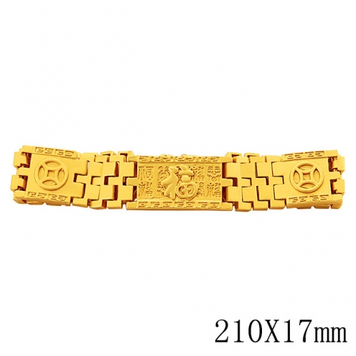 BC Wholesale 24K Gold Jewelry Women's Bracelets Cheap Jewelry Alluvial Gold Jewelry Bracelets NO.#CJ4B222