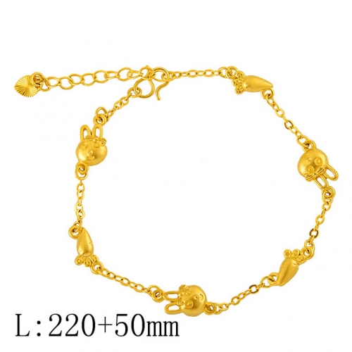 BC Wholesale 24K Gold Jewelry Women's Bracelets Cheap Jewelry Alluvial Gold Jewelry Bracelets NO.#CJ4BN222