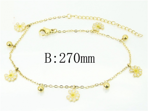 BC Wholesale Anklets Jewelry Stainless Steel 316L Anklets NO.#BC43B0158MA