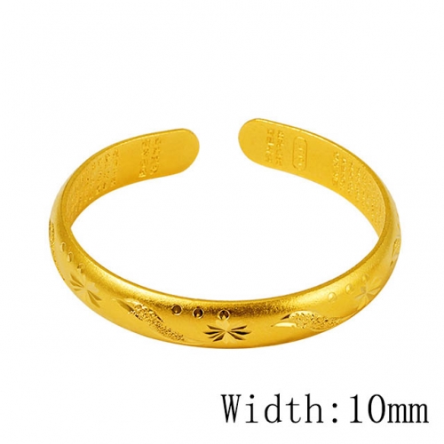 BC Wholesale 24K Gold Jewelry Women's Bangles Cheap Jewelry Alluvial Gold Jewelry Bangles NO.#CJ4BAS002588