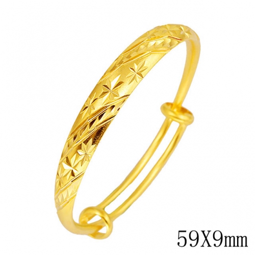 BC Wholesale 24K Gold Jewelry Women's Bangles Cheap Jewelry Alluvial Gold Jewelry Bangles NO.#CJ4BDF002588