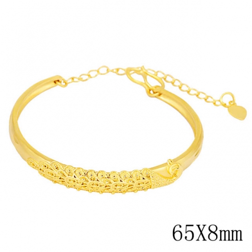 BC Wholesale 24K Gold Jewelry Women's Bangles Cheap Jewelry Alluvial Gold Jewelry Bangles NO.#CJ4BM0025881