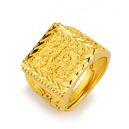 BC Wholesale 24K Gold Jewelry Women's Rings Cheap Jewelry Alluvial Gold Rings Jewelry Open Rings NO.#CJ4R74283