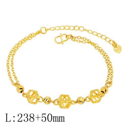 BC Wholesale 24K Gold Jewelry Women's Bracelets Cheap Jewelry Alluvial Gold Jewelry Bracelets NO.#CJ4BAT222