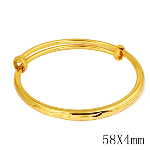 BC Wholesale 24K Gold Jewelry Women's Bangles Cheap Jewelry Alluvial Gold Jewelry Bangles NO.#CJ4BDG002588