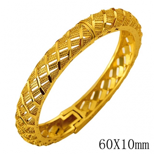 BC Wholesale 24K Gold Jewelry Women's Bangles Cheap Jewelry Alluvial Gold Jewelry Bangles NO.#CJ4BA006