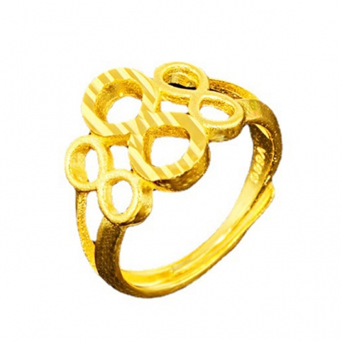 BC Wholesale 24K Gold Jewelry Women's Rings Cheap Jewelry Alluvial Gold Rings Jewelry Open Rings NO.#CJ4RY025158