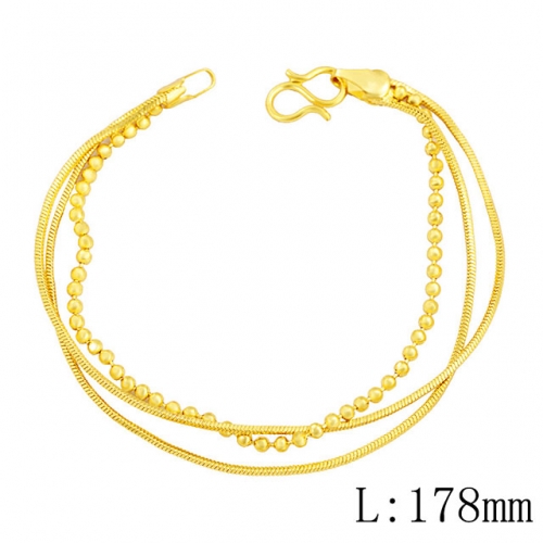 BC Wholesale 24K Gold Jewelry Women's Bracelets Cheap Jewelry Alluvial Gold Jewelry Bracelets NO.#CJ4B8888