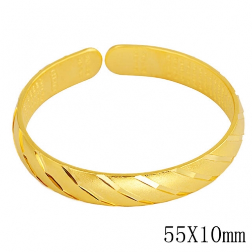 BC Wholesale 24K Gold Jewelry Women's Bangles Cheap Jewelry Alluvial Gold Jewelry Bangles NO.#CJ4BG002588