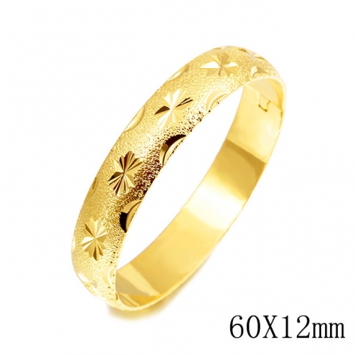 BC Wholesale 24K Gold Jewelry Women's Bangles Cheap Jewelry Alluvial Gold Jewelry Bangles NO.#CJ4BH000550
