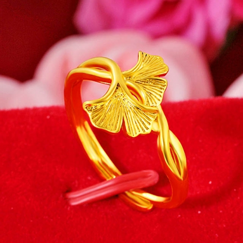 BC Wholesale 24K Gold Jewelry Women's Rings Cheap Jewelry Alluvial Gold Rings Jewelry Open Rings NO.#CJ4RQ0012