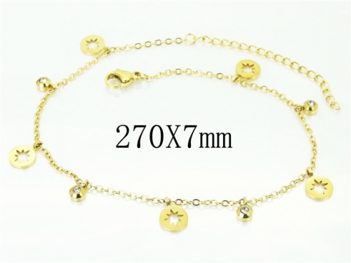 BC Wholesale Anklets Jewelry Stainless Steel 316L Anklets NO.#BC43B0243LLR