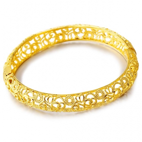 BC Wholesale 24K Gold Jewelry Women's Bangles Cheap Jewelry Alluvial Gold Jewelry Bangles NO.#CJ4BZ85456513132