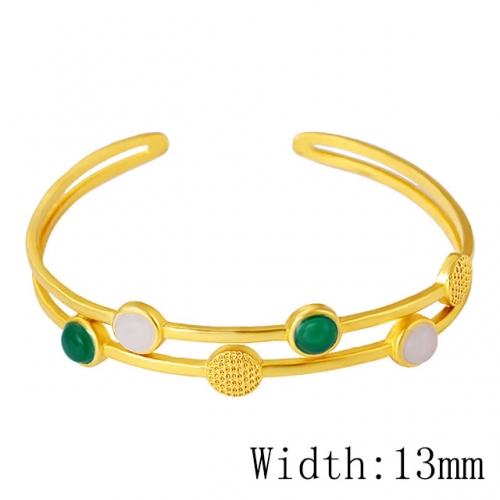 BC Wholesale 24K Gold Jewelry Women's Bangles Cheap Jewelry Alluvial Gold Jewelry Bangles NO.#CJ4BCT002588