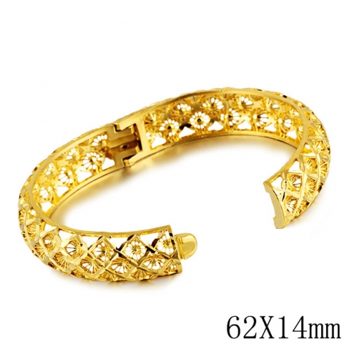 BC Wholesale 24K Gold Jewelry Women's Bangles Cheap Jewelry Alluvial Gold Jewelry Bangles NO.#CJ4BDL002588