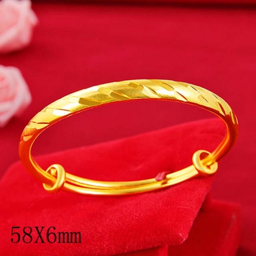 BC Wholesale 24K Gold Jewelry Women's Bangles Cheap Jewelry Alluvial Gold Jewelry Bangles NO.#CJ4BQ002588