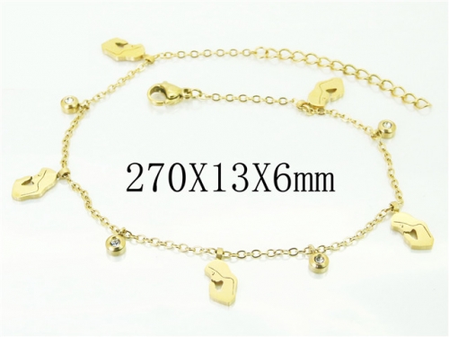 BC Wholesale Anklets Jewelry Stainless Steel 316L Anklets NO.#BC43B0246LLW