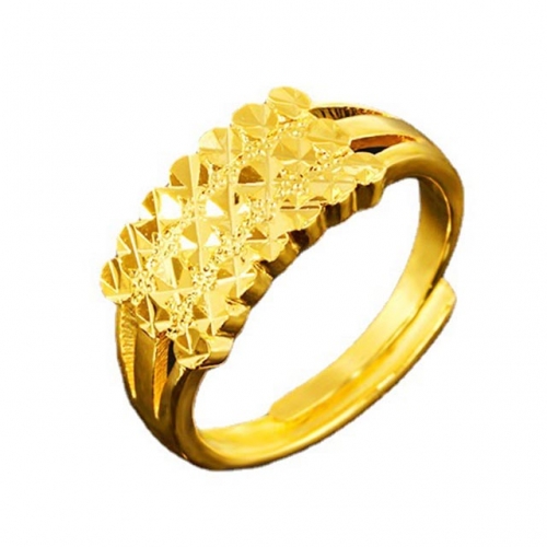 BC Wholesale 24K Gold Jewelry Women's Rings Cheap Jewelry Alluvial Gold Rings Jewelry Open Rings NO.#CJ4RX025158