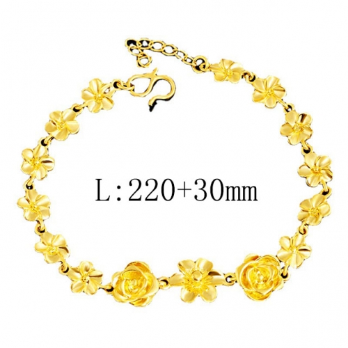 BC Wholesale 24K Gold Jewelry Women's Bracelets Cheap Jewelry Alluvial Gold Jewelry Bracelets NO.#CJ4BE222
