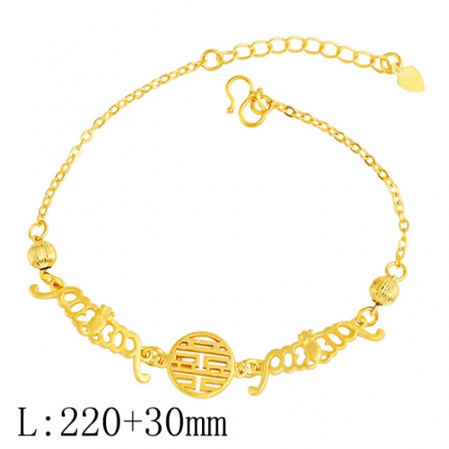 BC Wholesale 24K Gold Jewelry Women's Bracelets Cheap Jewelry Alluvial Gold Jewelry Bracelets NO.#CJ4BCM222