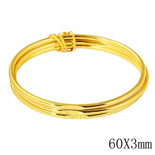 BC Wholesale 24K Gold Jewelry Women's Bangles Cheap Jewelry Alluvial Gold Jewelry Bangles NO.#CJ4BF002588