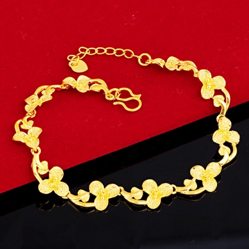 BC Wholesale 24K Gold Jewelry Women's Bracelets Cheap Jewelry Alluvial Gold Jewelry Bracelets NO.#CJ4BCS222