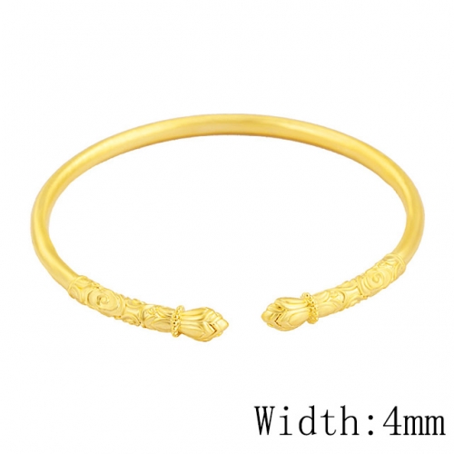 BC Wholesale 24K Gold Jewelry Women's Bangles Cheap Jewelry Alluvial Gold Jewelry Bangles NO.#CJ4B100