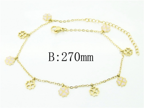 BC Wholesale Anklets Jewelry Stainless Steel 316L Anklets NO.#BC43B0156MS