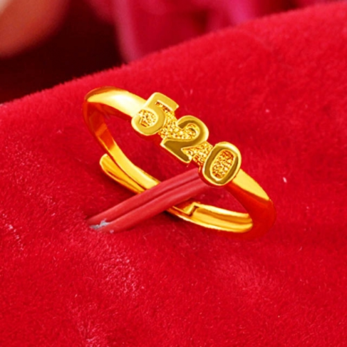 BC Wholesale 24K Gold Jewelry Women's Rings Cheap Jewelry Alluvial Gold Rings Jewelry Open Rings NO.#CJ4RAI0012