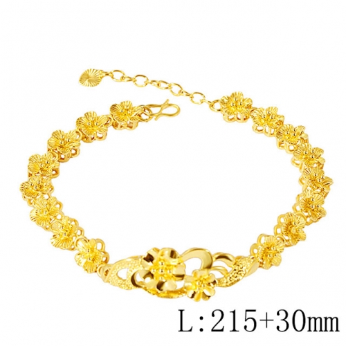 BC Wholesale 24K Gold Jewelry Women's Bracelets Cheap Jewelry Alluvial Gold Jewelry Bracelets NO.#CJ4BZ005