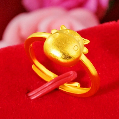 BC Wholesale 24K Gold Jewelry Women's Rings Cheap Jewelry Alluvial Gold Rings Jewelry Open Rings NO.#CJ4RM0012